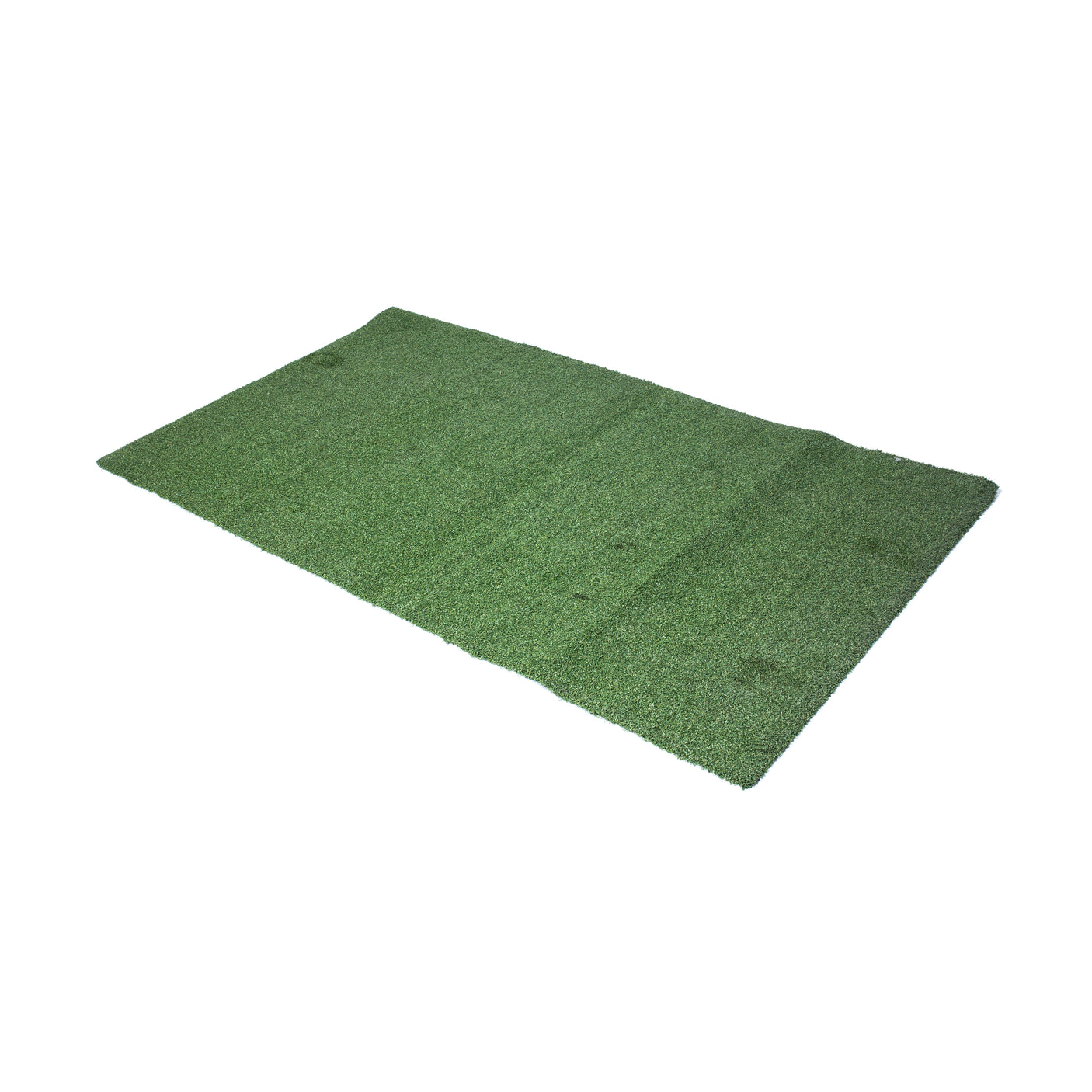 The Bells of Steel Roll of Gym Turf is a rectangular green synthetic grass mat with visible seams and subtle texture, ideal for versatile workout spaces.