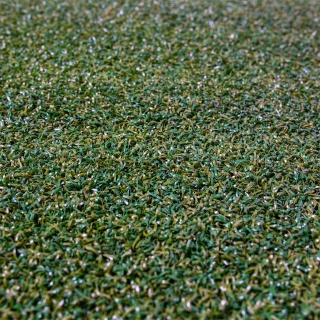 Close-up of the Bells of Steel Roll of Gym Turf, showcasing its textured synthetic blades for a dense, uniform surface—perfect for gym turf and sled training areas.