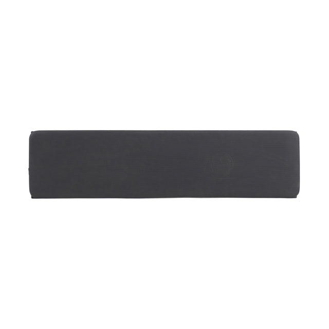 A rectangular, dark gray foam balance pad with a subtle logo on the right—ideal next to the Bells of Steel Utility Seat for Hydra/Manticore in any training setup.