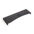 The Bells of Steel Logo Plate Crossmembers is a black, rectangular metal bar with multiple holes along the top edge and a center logo, shown on a white background.