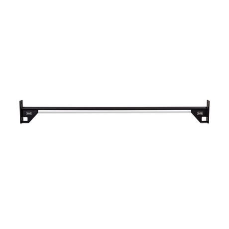 The Bells of Steel 70" Pull Up Bar is a black metal horizontal bar with mounting brackets for wall installation, perfect for enhancing your power rack setup with versatile workout options.