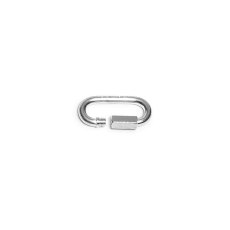 The Bells of Steel Weightlifting Chains feature a metal quick link with a hexagonal screw gate, shown open on a white background—perfect for rust-resistant performance in your progressive resistance workouts.