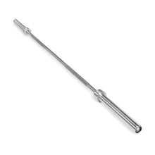A Bells of Steel USA Deadlift Bar is isolated on a white background, displaying its full length with textured grip sections and rotating sleeves—perfect for powerlifting or strongman training.