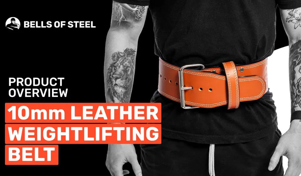 Lift Safer & Stronger with the 10mm Leather Weightlifting Belt