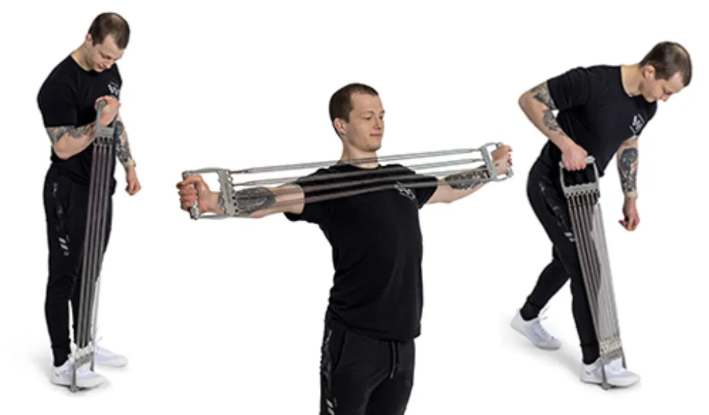 Spring Chest Pull Expander Exercises 5-Spring Hand Gripper Chest