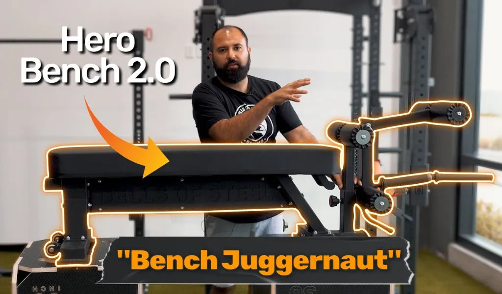 Power Up with the Hero Heavy-Duty Weight Bench – Bells of Steel USA