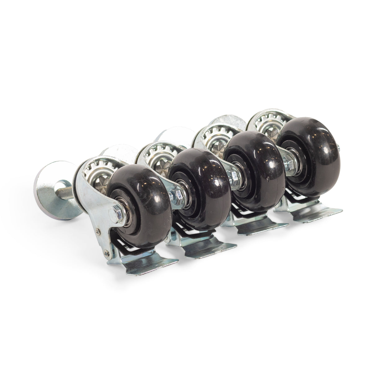 image of 4 single bolt casters for hydra universal storage