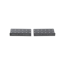 The Bells of Steel Deadlift Platform Three Layer Centre Connection + hardware features two black metal brackets with multiple holes and engraved branding, designed for stable lifting, shown on a white background.