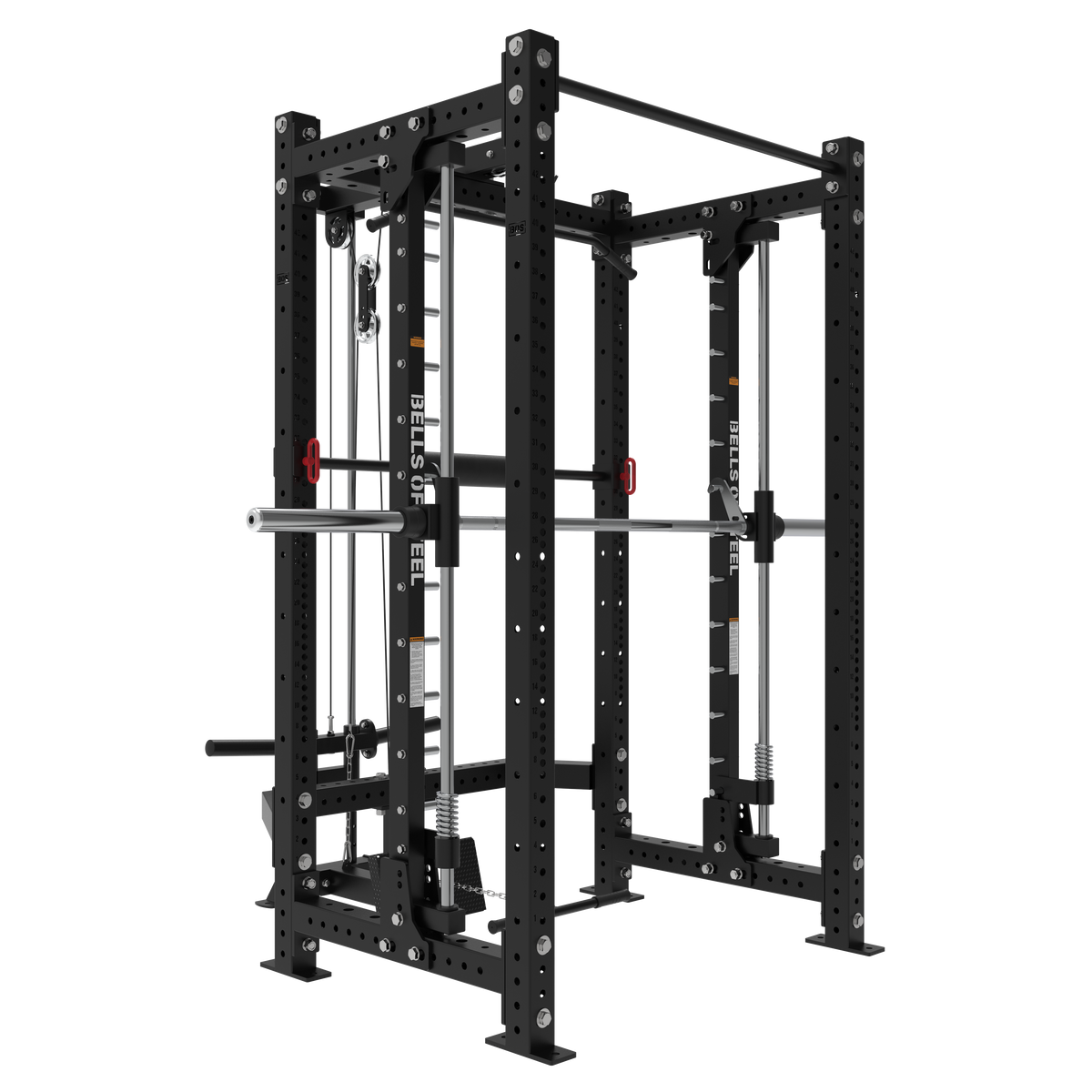 Smith Machine Ball Rack Smith Machine Rack With Lat Pulldown - Hydra (3