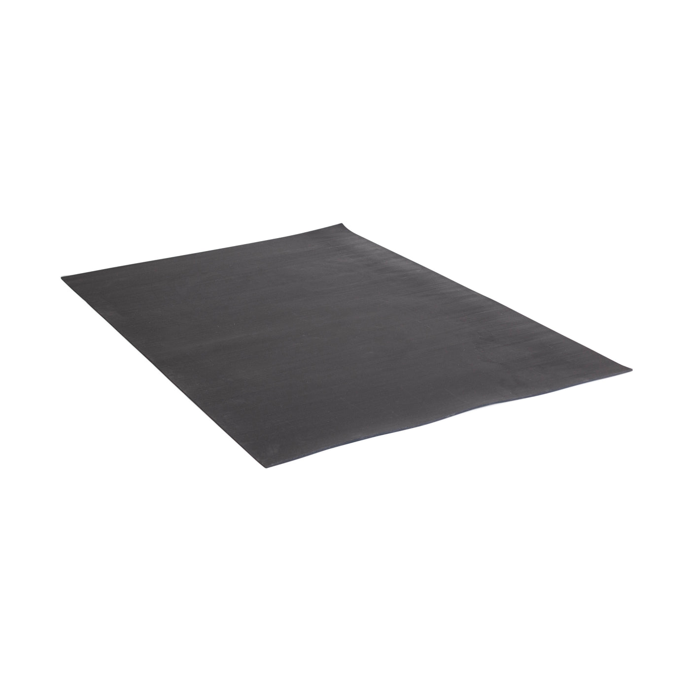 The Bells of Steel Premium Rubber Flooring 4' x 6' mat, made from recycled rubber, is large, flat, and rectangular, shown on a white background.