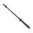 A single Bells of Steel Powerlifting Bar is shown against a white background, angled diagonally from the lower right to the upper left. The ends of the bar are cylindrical and metallic, featuring aggressive knurling that meets IPF specifications for competition standards.