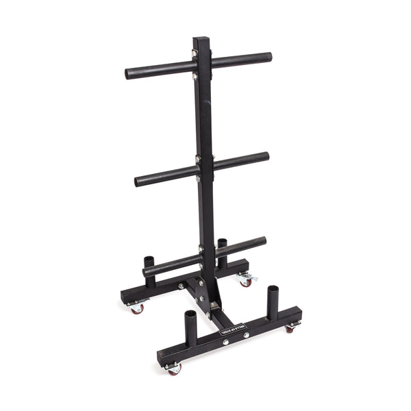 Bumper Plate Weight Tree And Bar Holder