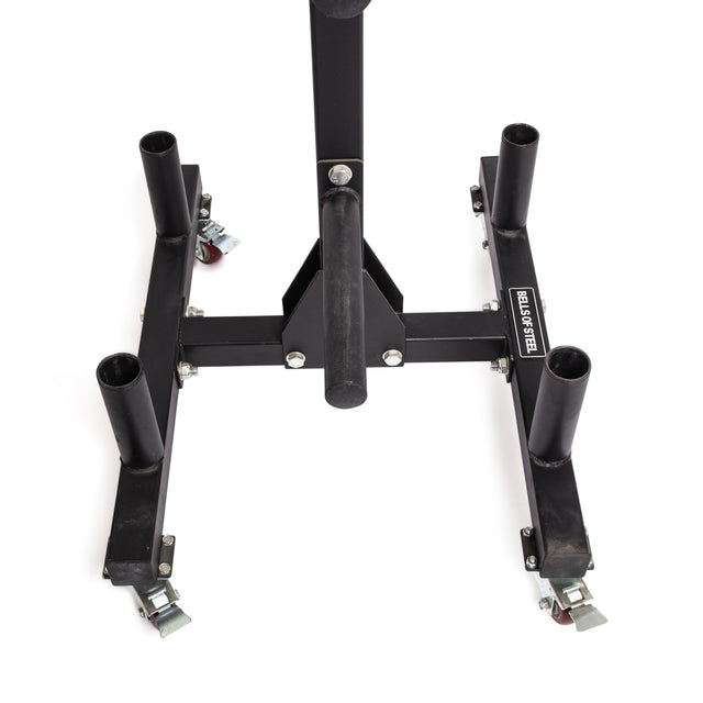 Bumper Plate Weight Tree And Bar Holder