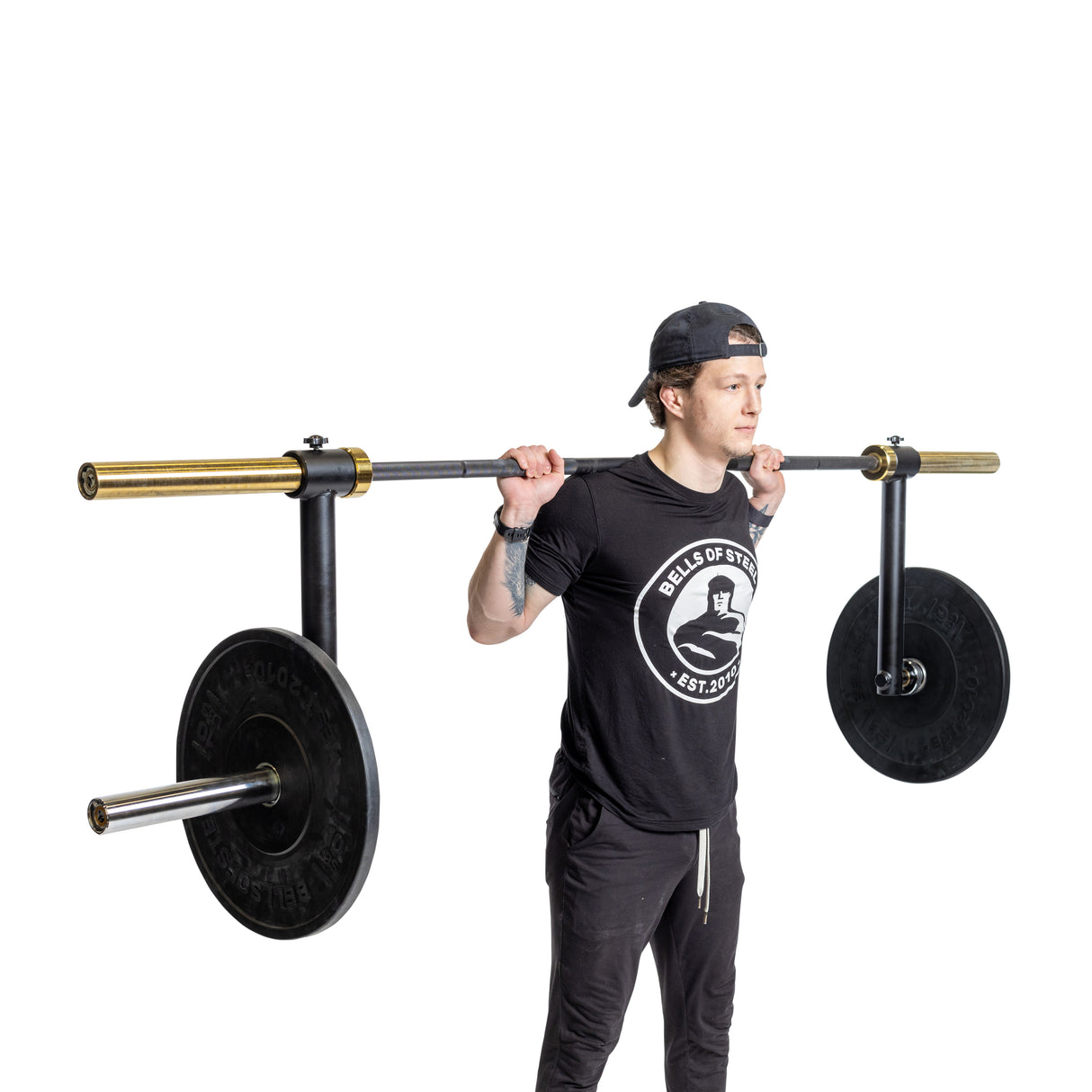 Camber bar attachment set for optimizing strength workouts