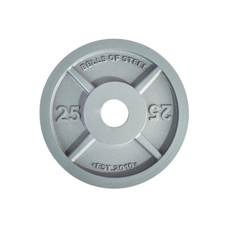 Machined Iron Olympic Weight Plates - 25 LB (Pair)