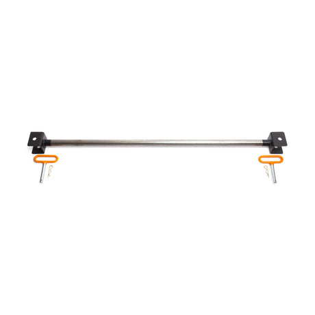 Adjustable Pull-up Bar Rack Attachment - 2.3" x 2."3 Bare Steel for versatile upper body workouts