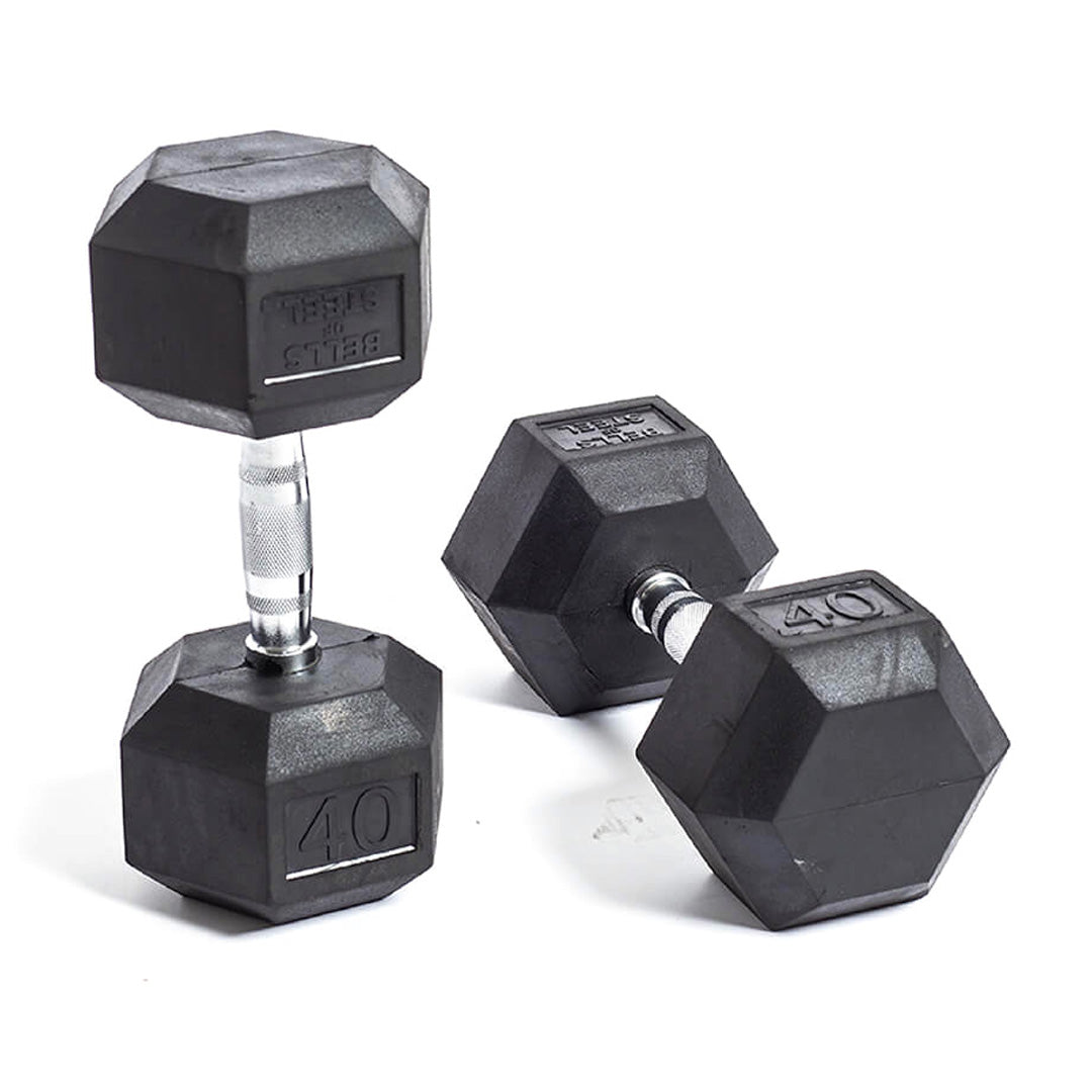 Rubber Hex Dumbbells - Bells of Steel USA