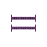 Two identical Hydra Crossmembers by Bells of Steel, each purple with evenly spaced holes, are shown parallel on a white background—ideal for use as Hydra Rack crossmembers or 3x3 rack attachments.