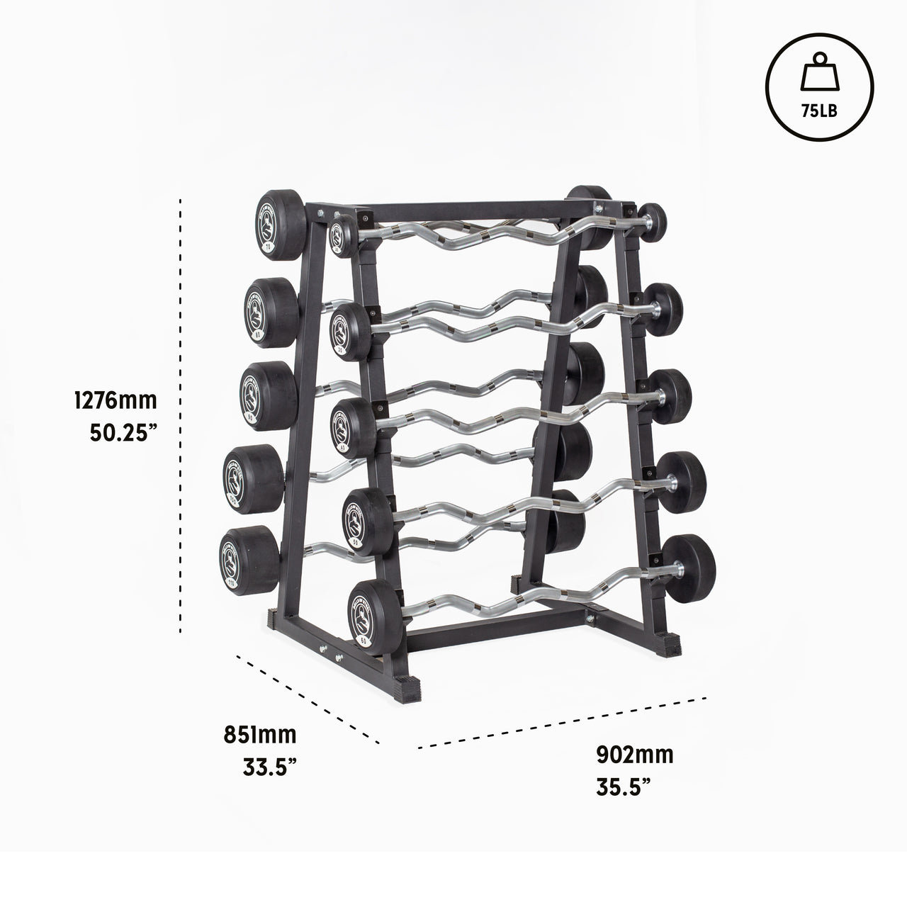 Fixed Barbell Rack - Bells of USA – Bells of Steel USA