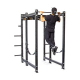 Male athlete doing pull-up using Hydra Six Post Power Rack PREBUILT