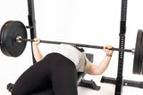 Athlete doing bench press using Multi-Purpose Olympic Barbell – The Utility Bar - Standard