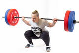 Female athlete weightlifting using Multi-Purpose Olympic Barbell – The Utility Bar - Standard