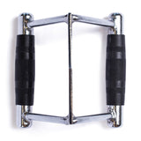 Double D handle for cable machines, used for strength training exercises.