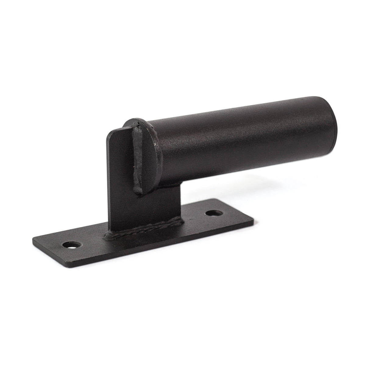 angled view of the Vertical Mount Barbell Holder Rack Attachment