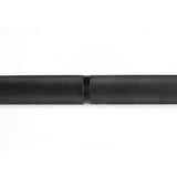 Close-up of the Bells of Steel Olympic Weightlifting Barbell, featuring a black knurled grip and highlighting the join between two sections, set against a plain white background.