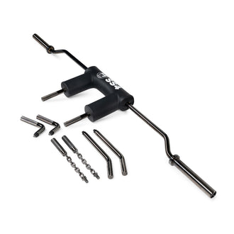 The Bells of Steel Safety Squat Bar - The SS4 features padded shoulder rests and comes with metal attachments and handles, making it an ideal leg day tool and a safe, effective back squat alternative for your workouts.