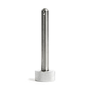 The Bells of Steel Magnetic Rack Attachment Pin, similar to mag pins, features a cylindrical metal rod with a rounded top and stands upright on a white background. The textured base ensures grip and stability.