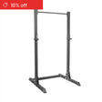 The Bells of Steel Manticore Squat Stand Builder (3" x 3", 1" holes) stands on a white background. A red "10% off" banner with a price tag icon appears at the top left—perfect for your home gym.