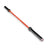 A Bells of Steel Multi-Purpose Olympic Barbell – The Utility Bar, featuring a red shaft and black sleeves, is photographed on a white background at an angle from lower right to upper left.