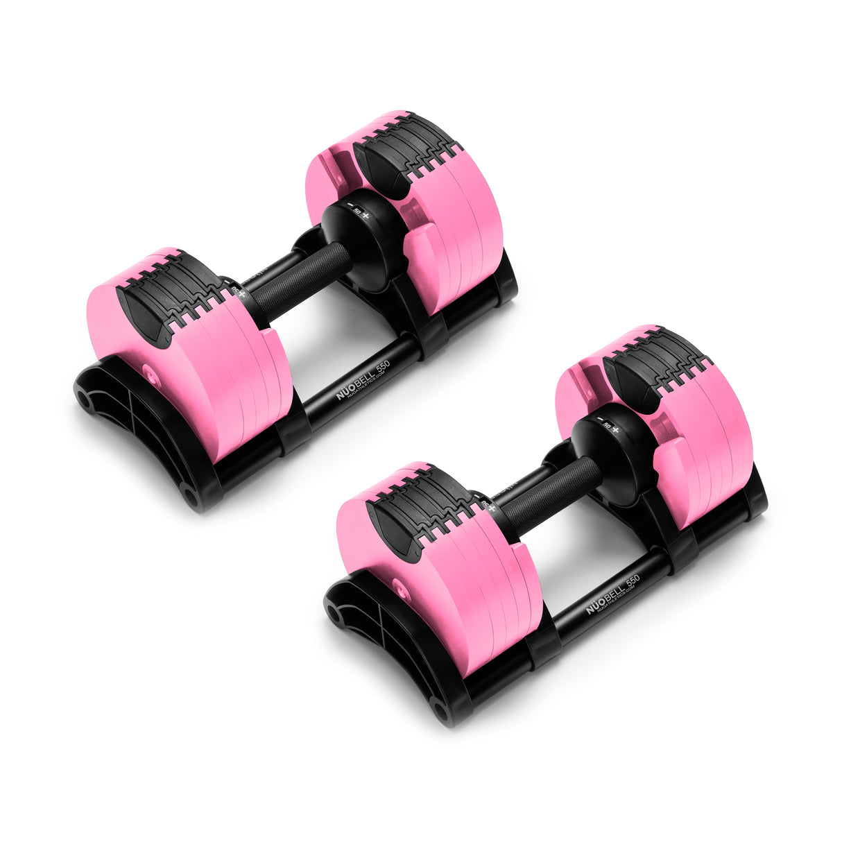 Nuobell Adjustable Dumbbells - Pink 5-50 LB (Pair)