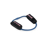 Bells of Steel USA Human Trainer - Leg Cords in blue, featuring black padded handles with “RIPCORDS” red and white labeling, arranged in a circular shape on a white background—perfect for adding progressive resistance to your workouts.