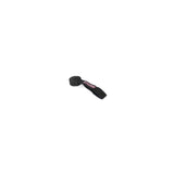 A black wrist strap with a loop and a stitched red and white “Bells of Steel USA” logo, designed for attaching to a camera or small electronic device, is placed against a plain white background. The sturdy construction of the Human Trainer - Ripcords resembles that of rubber handles found on resistance bands or door anchors, ensuring both comfort and durability during use.