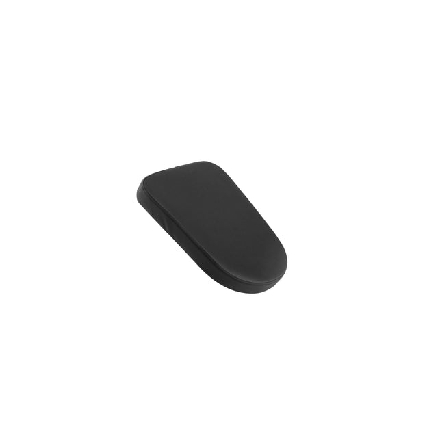 The black, ergonomic wedge-shaped Seal Row Pad by Bells of Steel USA is designed for keyboard use and isolated on a white background, doubling as a versatile replacement pad.