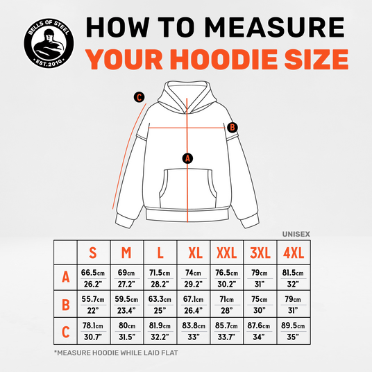 bamboo hoodie sizing chart
