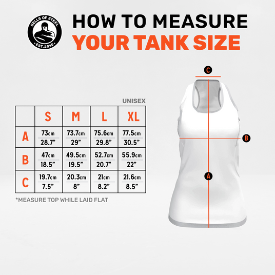 bamboo tank top sizing table