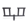 The Bells of Steel Viking Press Attachment is a black, rectangular metal grip with parallel handles and a central mount, designed to attach to an Olympic bar or landmine for versatile strength training.