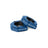 Two blue Magnetic Clamp Collars by Bells of Steel, featuring black inner grips and "BELLS OF STEEL" printed in white, are shown on a white background.
