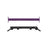 A Bells of Steel USA Colored Globe Pull up Bar with multiple spherical grips sits below a purple metal bar with evenly spaced holes, both set against a white background.