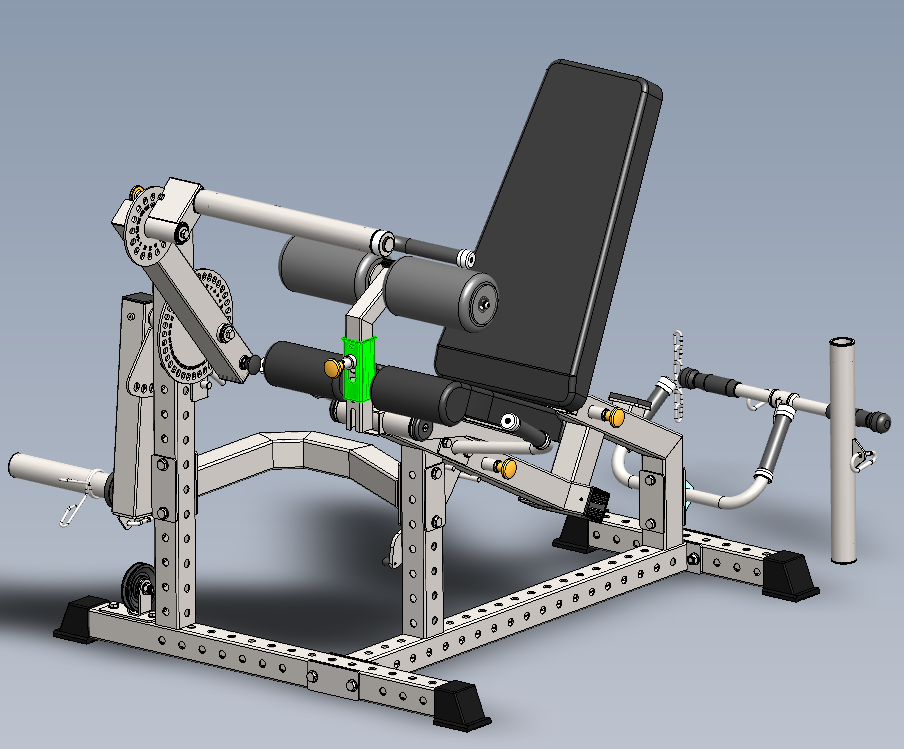 Plate Loaded Combo Leg Extension/Bicep/Tricep Machine