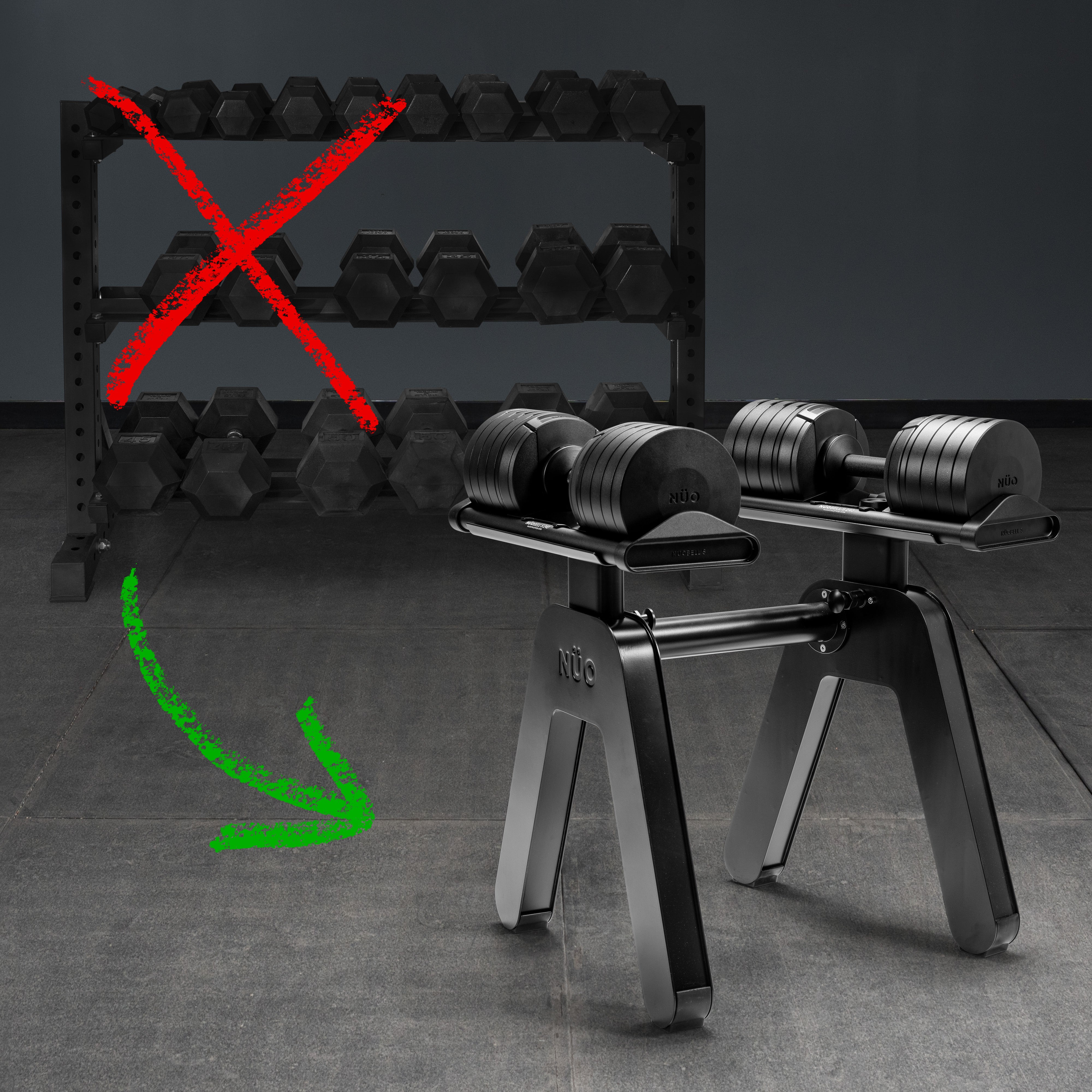 NÜOBELL-S Adjustable Dumbbells - Bells of Steel USA