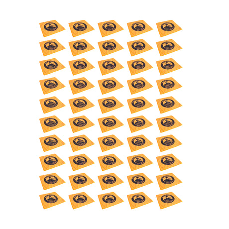 A grid of 49 wooden squares, each with a black bear face and "Black Bear" text, is arranged on white, creating an orderly pattern that mimics the lint-free texture of the Bells of Steel Barbell Cleaning Microfiber Cloth.