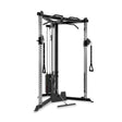 The Bells of Steel All-in-One Trainer features adjustable pulleys, weight stacks, pull-up bars, and multiple handles—ideal for strength training and resistance workouts in any home gym.