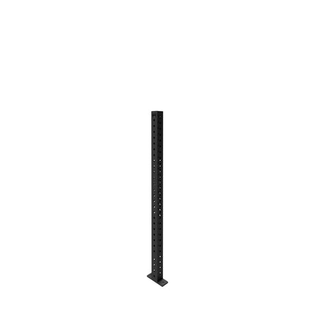 A single Bells of Steel Hydra Vertical Upright in black metal stands on a small rectangular base with evenly spaced holes, perfect for 3x3 power rack attachments, against a plain white background.